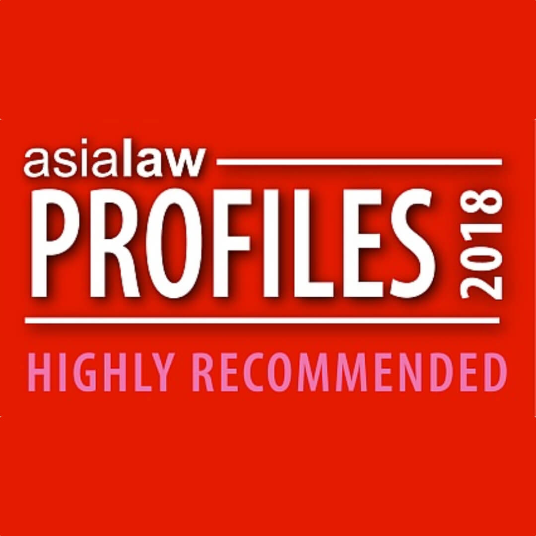 Charltons is Highly Recommended by Asialaw Profiles