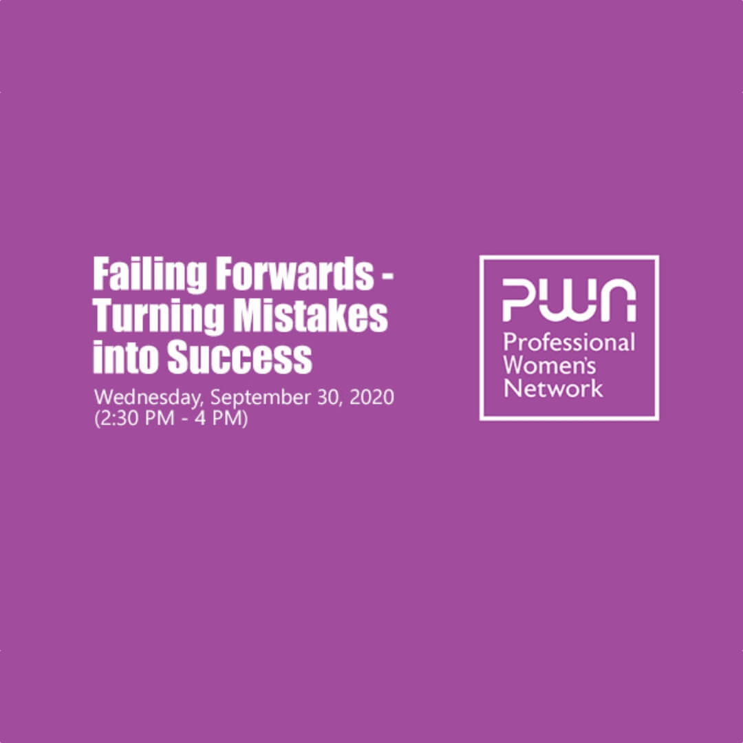 On 30 September Julia Charlton speaks at a virtual roundtable on Failing Forwards – Turning Mistakes into Success organised by the Professional Women’s Network