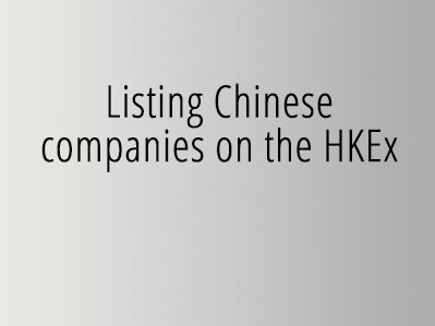 Listing Chinese companies on the HKEx