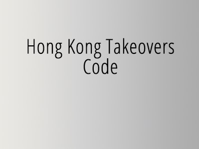 Hong Kong takeovers code