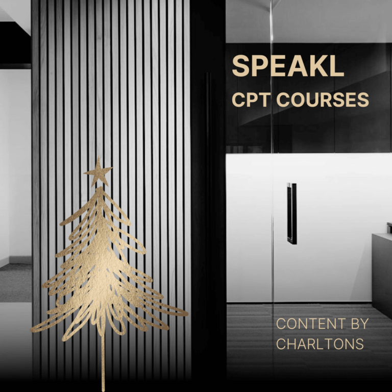 Charltons Christmas Bundle of CPT Courses on Speakl