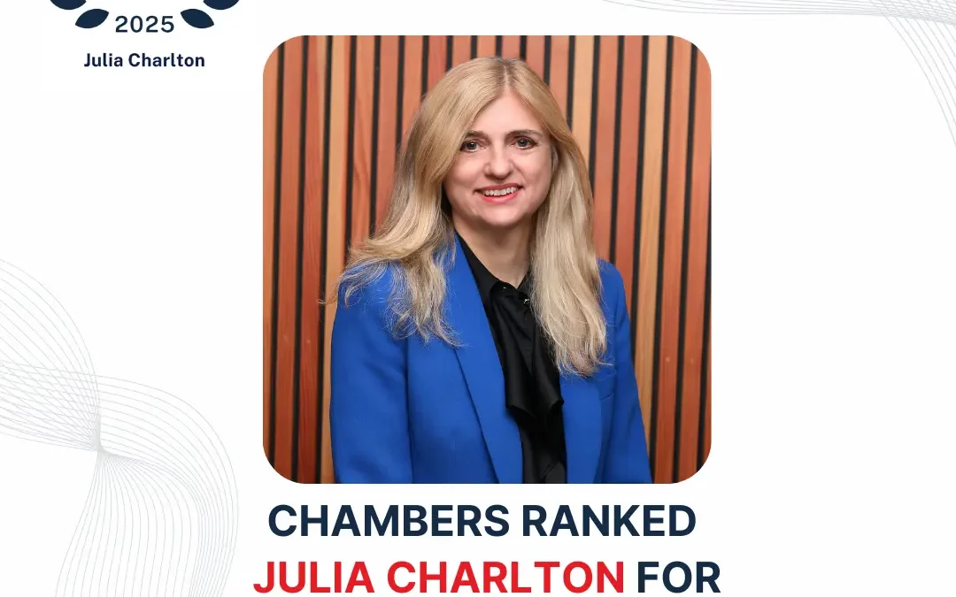 Chambers recognised Julia Charlton in Corporate/M&A