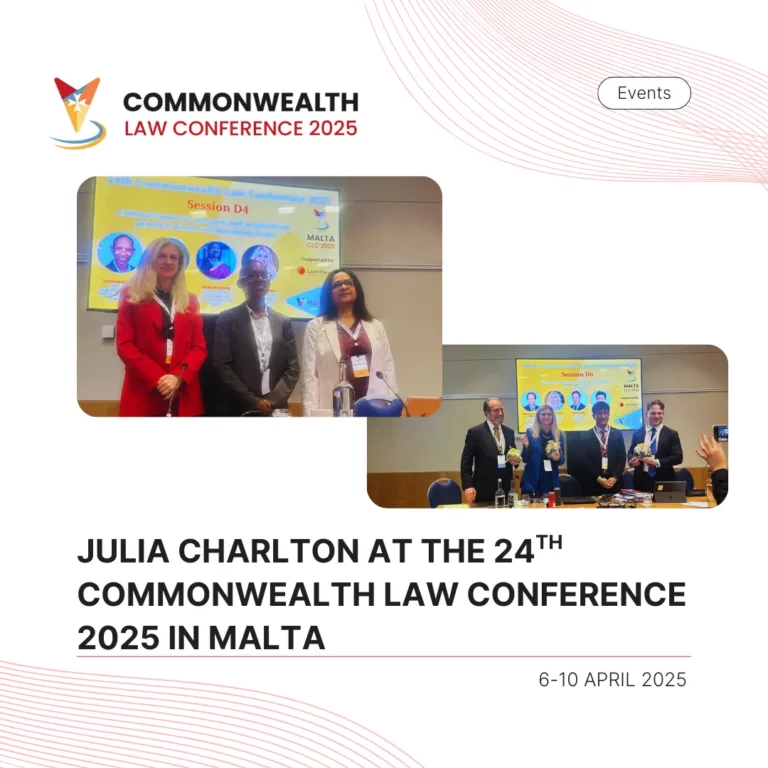 Julia Charlton at the 24th Commonwealth Lawyers Conference 2025 in Malta