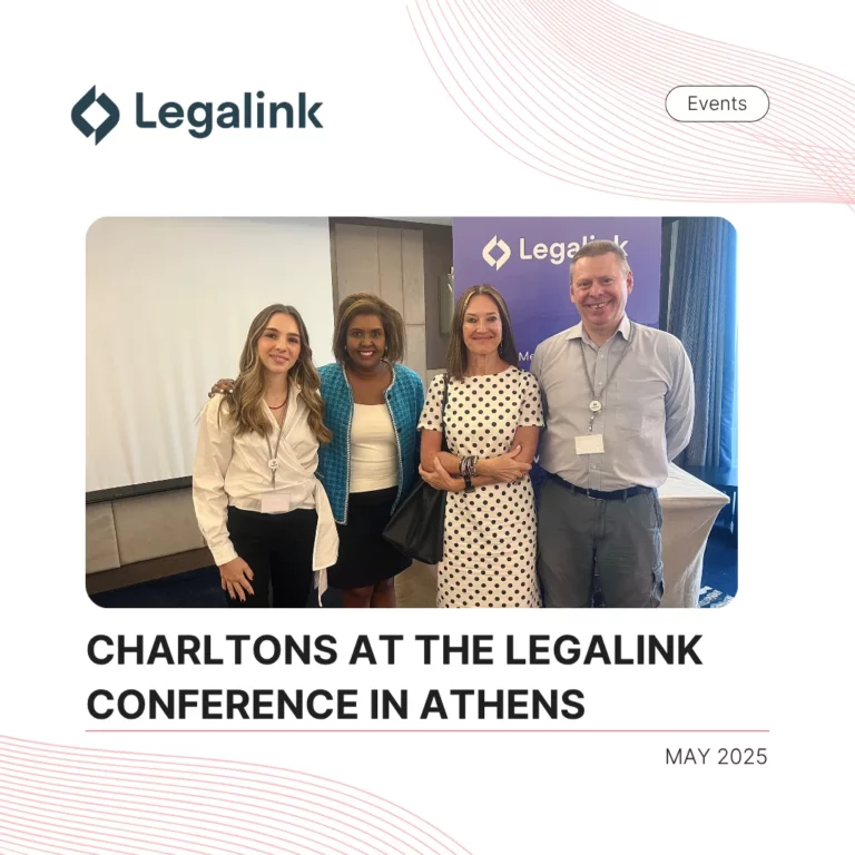 Charltons at the Legalink Conference in Athens