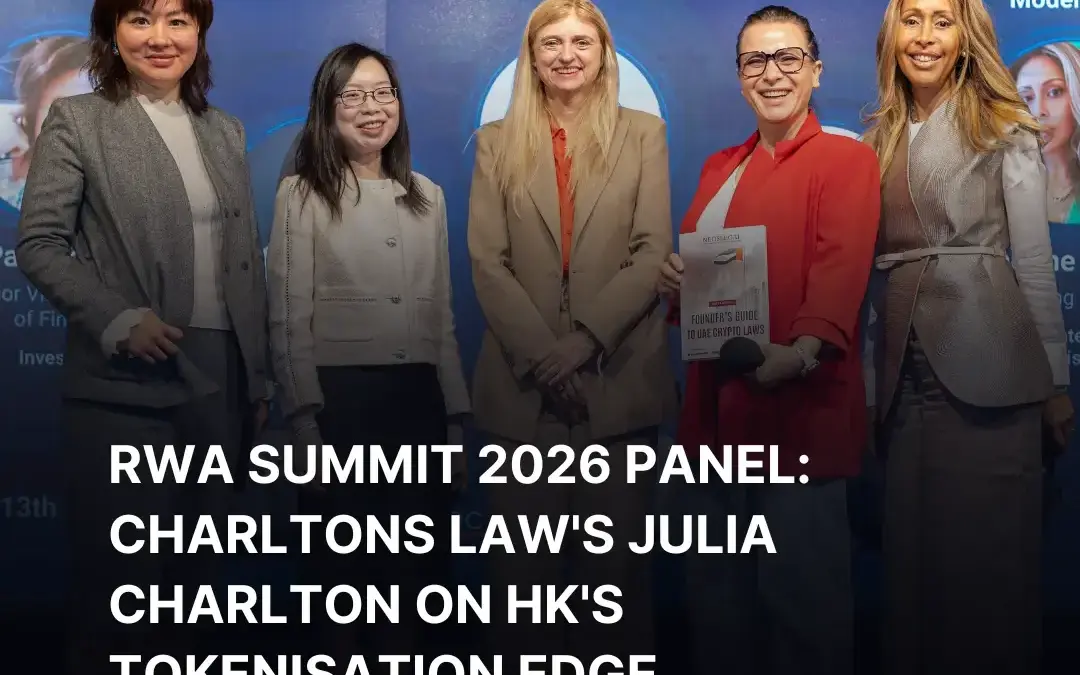 RWA Summit 2026 Panel: Charltons Law’s Julia Charlton on HK’s Tokenisation Edge