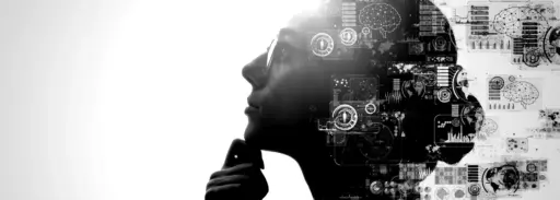 image of woman illustrating technology