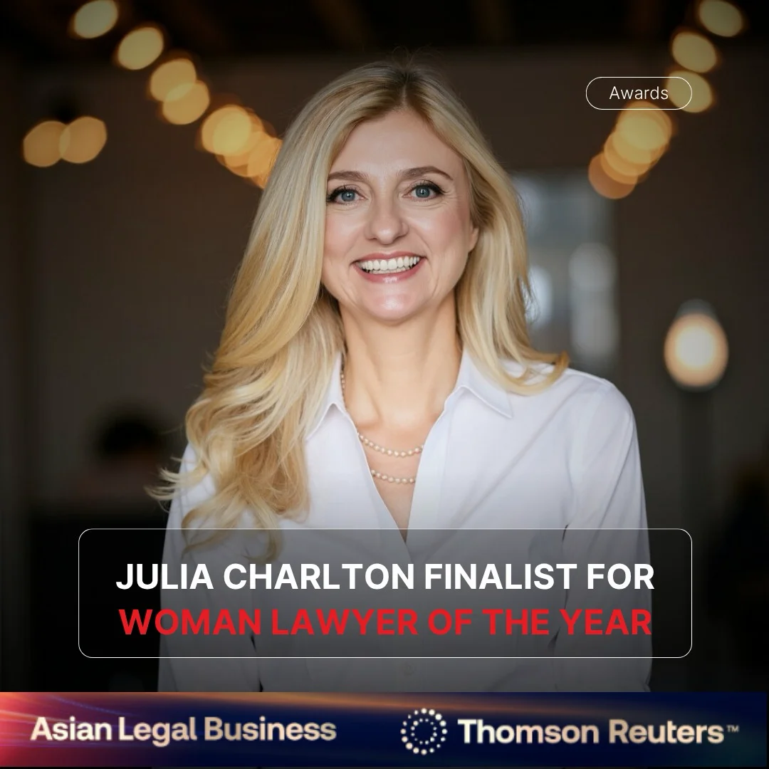 Julia Charlton Named Finalist for Woman Lawyer of the Year at ALB Awards 2026